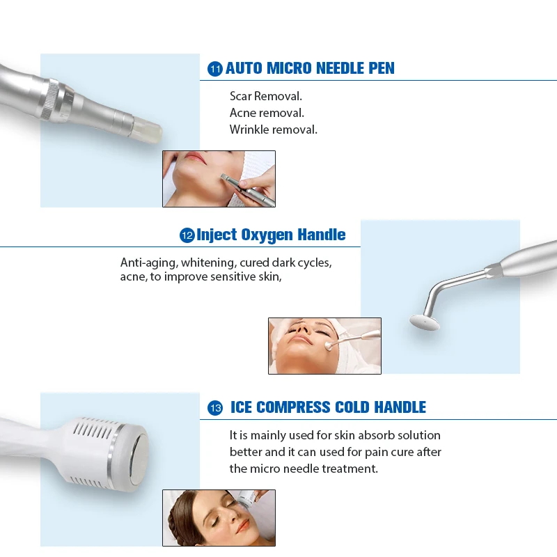 Hot Selling 13 In 1 Hydra Diamond Microdermabrasion Dermabrasion Hydra Dermabrasion Machine Hydro Dermabrasion Facial Machine