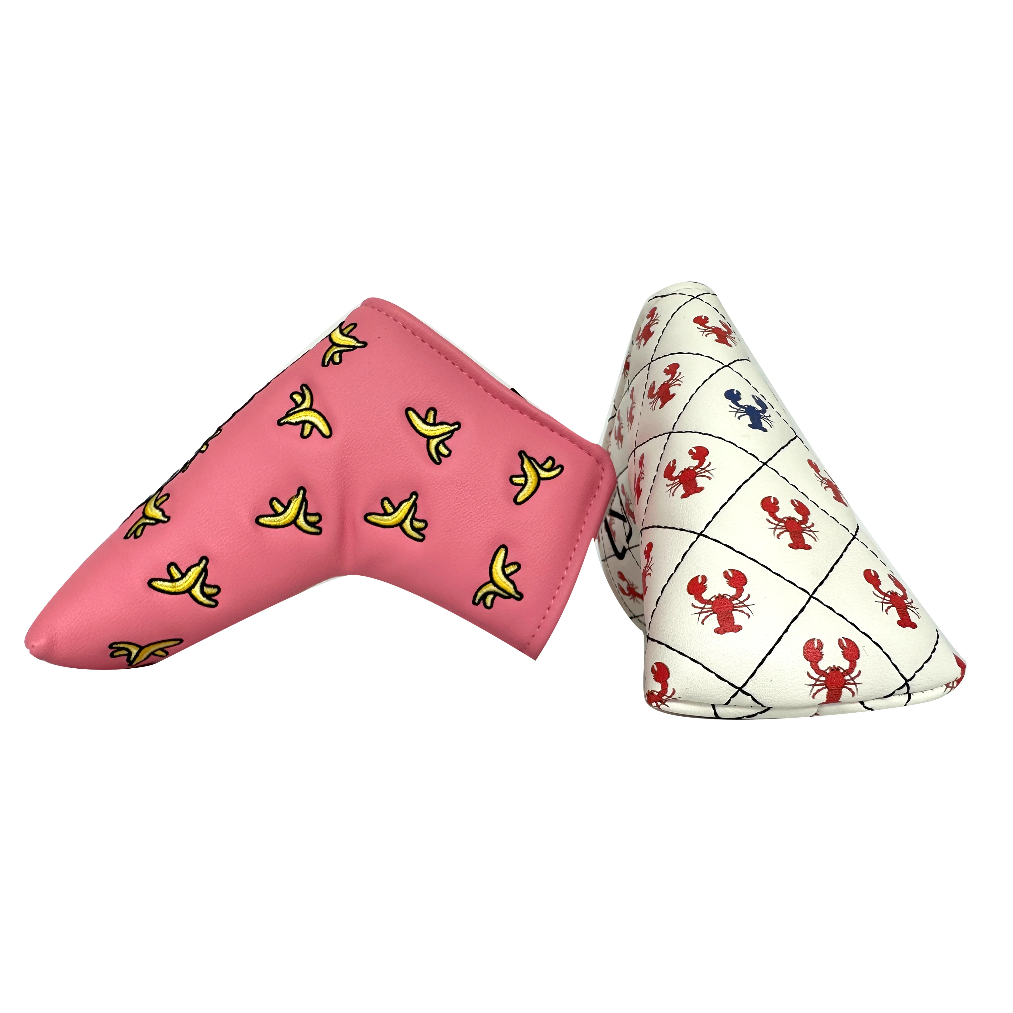 Golf head covers custom high quality PU leather good price golf headcover putter