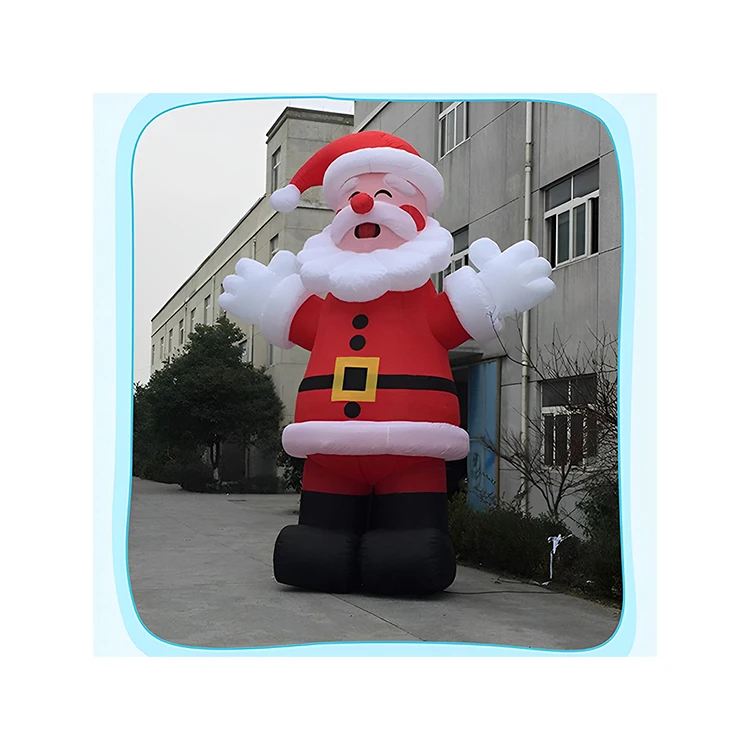 High Quality Model Ornaments Yard Decor PVC Santa Giant  Inflatable Christmas decoration