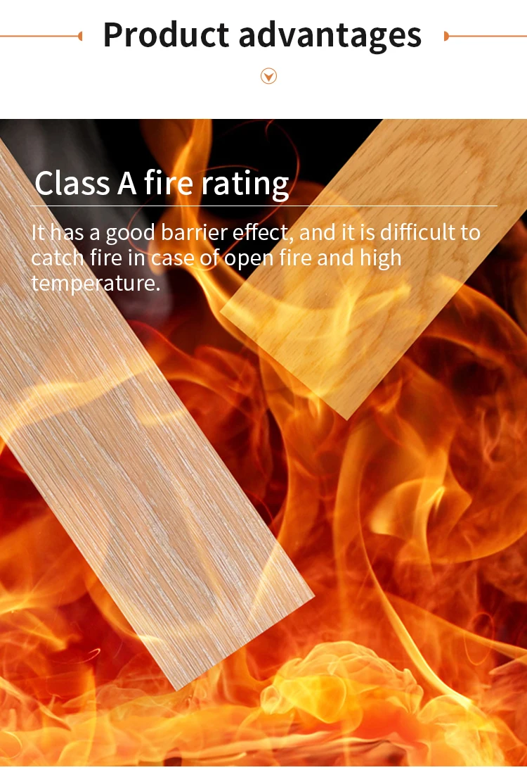 100% Waterproof Fireproof ECO Interior Composite Flooring Boards Luxury White Oak Laminate Engineered Wood Floor