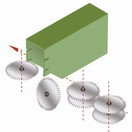 
High Accuracy Aluminum Milling Machining Aluminum Profile End Face Tenon Milling Machine 