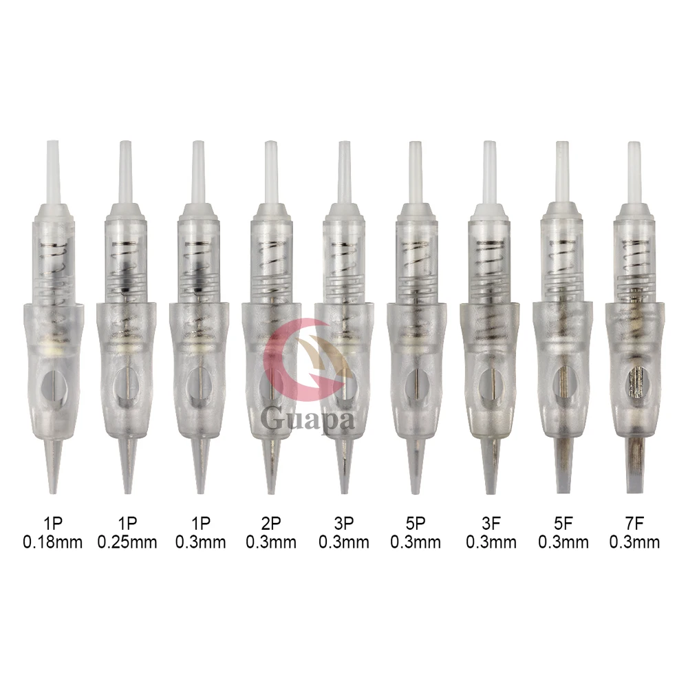 OEM Tatuajes 1P 3P 5P 5F 7F Microblading Tattoo Needles Needle Cartridges For Permanent Makeup Machine Ez Tattoo Needle Supplies