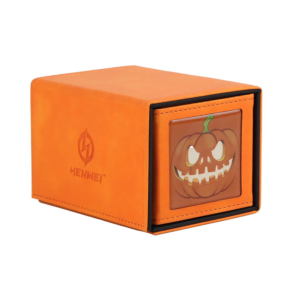 wholesale 80+ 100+ Tcg Card Box Pokemoned Deck Playing Card Deck Box Custom Leather Card Box