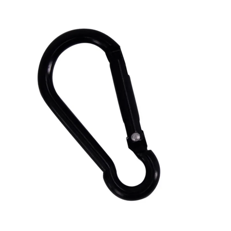 HXY 46.5*23.5*4MM Custom One White Pin Full Black Bag Carabiner Hook Carabiner Snap Hook For Camping, Hiking, Holding, Climbing