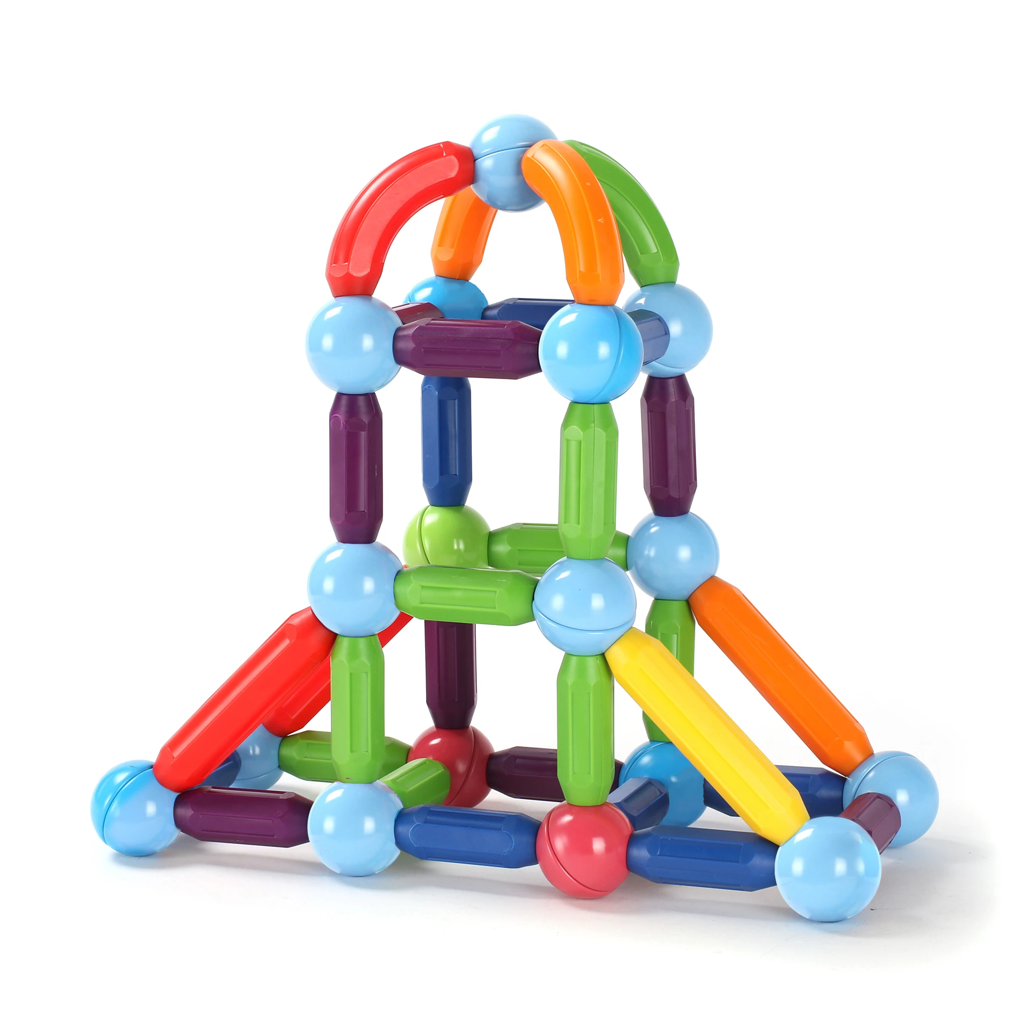 MNTL magnet ball toys magnetic stick game educational 100PCS magnetic building sticks Balls And Rods for kids