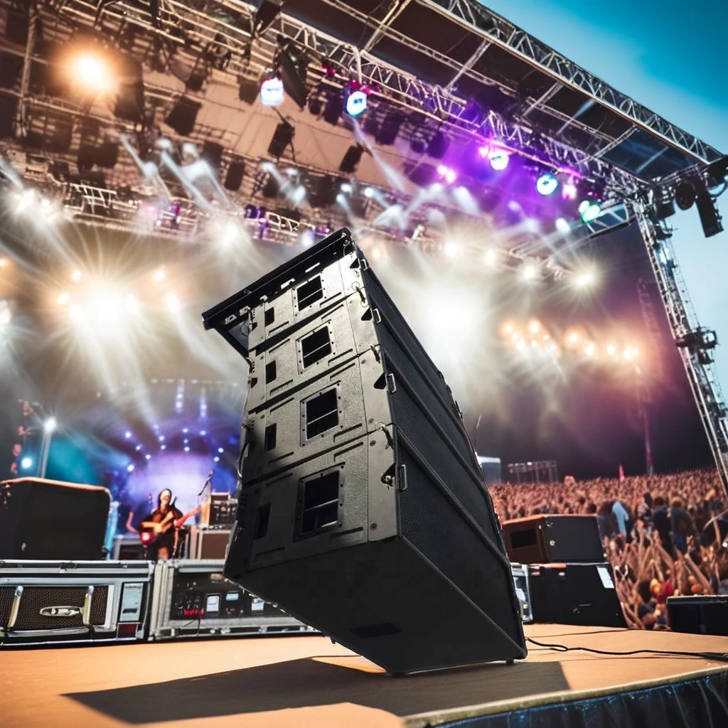 Single 12 Inch Three Way Longbow Active and Passive Wooden W8LC Line Array Cabinet Box for Outdoor Pro Audio Applications