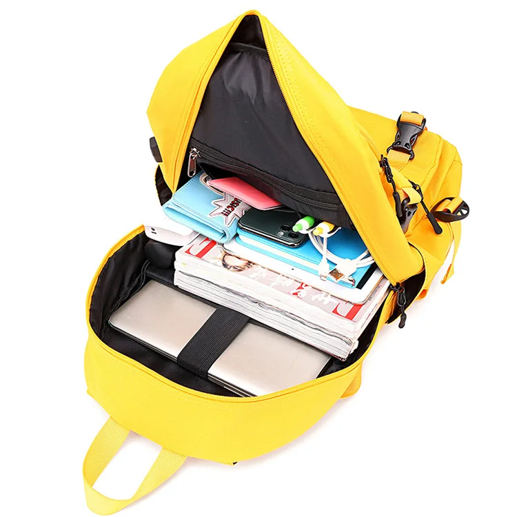 New Design Trendy Unisex Korean Style College Bags Fashionable Polyester Lining Mesh Material Zipper Waterproof Cartoon Model