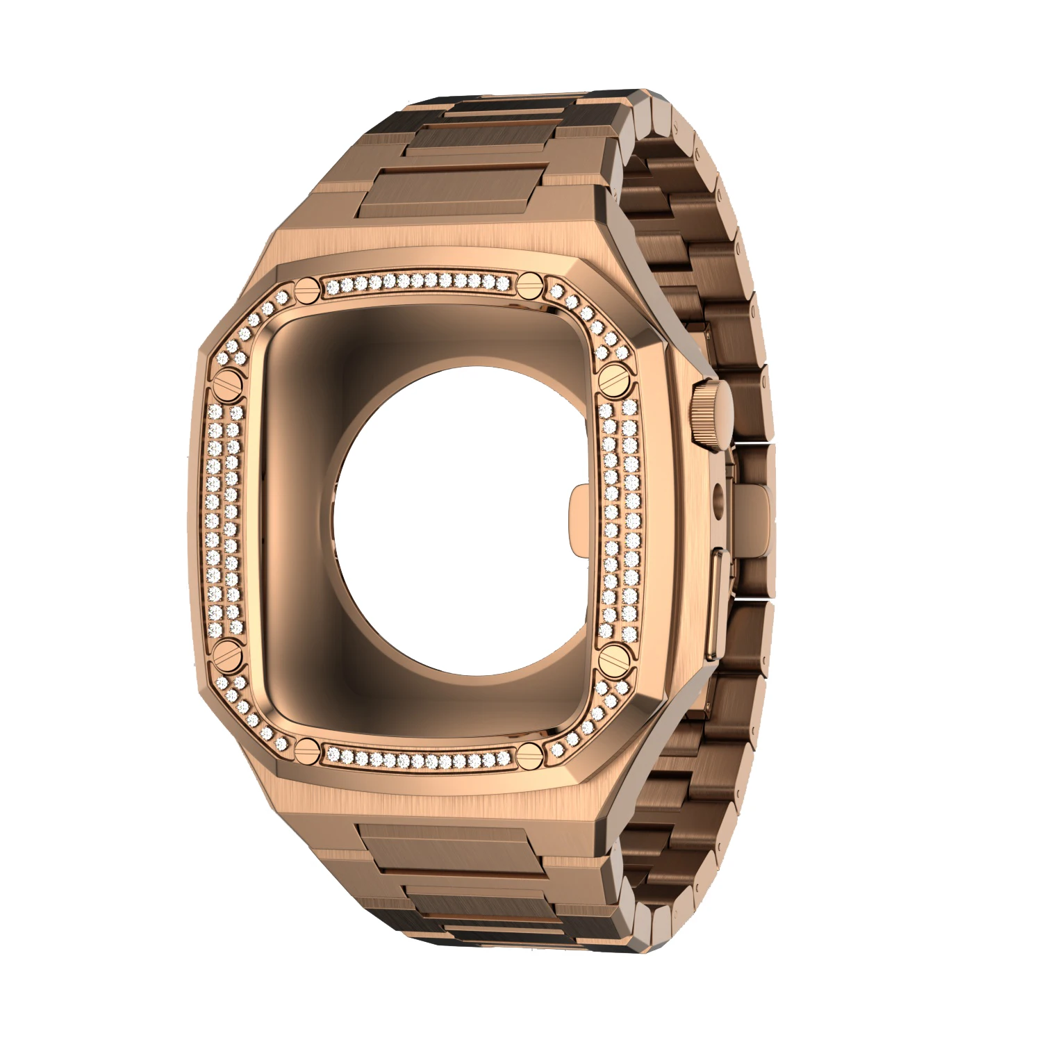 Personalized Custom High End Custom Elegant Watch Metal Straps For Apple Watch 41mm 44mm 45mm