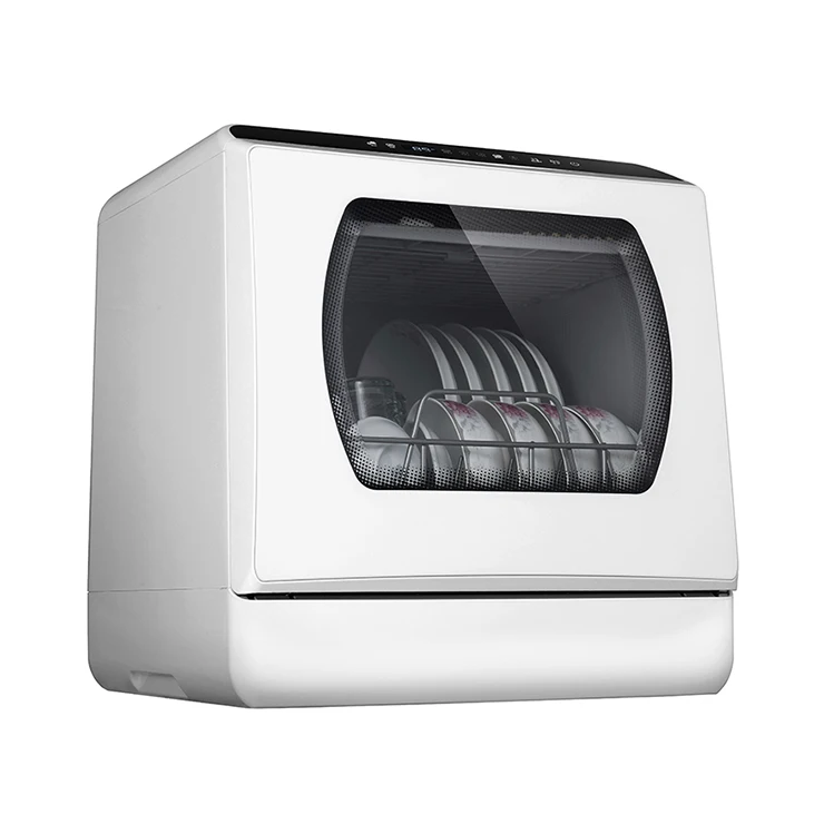 4 Sets Household Mini Dish Washing Machine Automatic Home Built in Smart Dish Washer Dishwasher for Kitchen