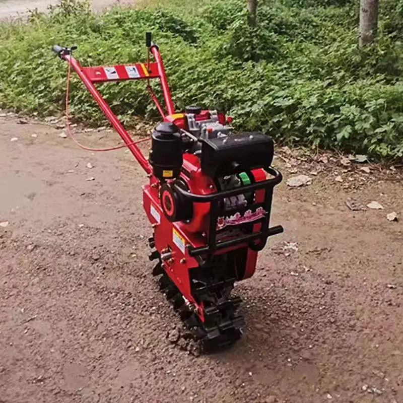Mini Power Tiller Two Wheel Hand Tractor Ratavator Rotary Multi Function Crawler Cultivator Motocultor Power Mini Tiller Weeder
