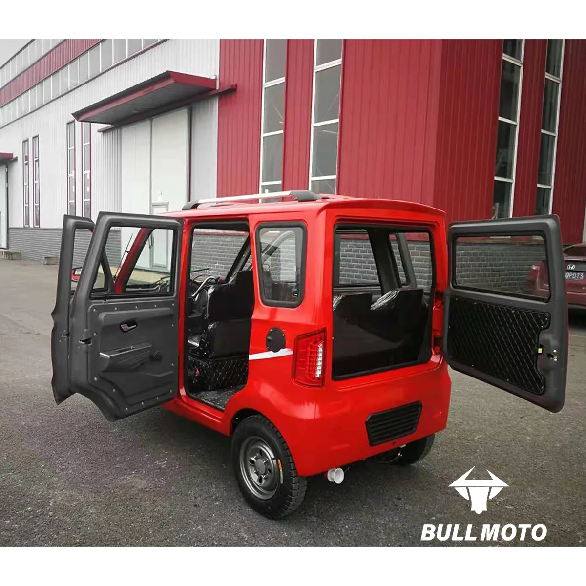 Popular Urban Mobility Cargo Auto Bike Fully Enclosed Three-Wheeled Tuk Tuk Rickshaw Passenger Tricycle
