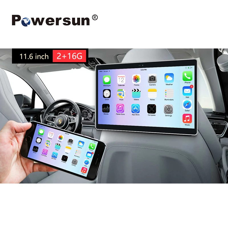 11.6 inch Car Android Monitor 2GB+16GB Android 12 1920*1080P HD Touch Screen Monitor