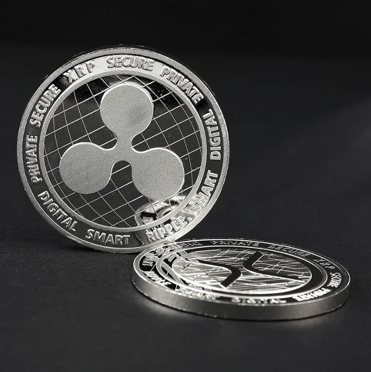 
Manufacturer Crypto Ripple XRP alloy Coin Fine copper 1 ounce oz RippleCoin Custom Metal Coin Free Design OEM ODM Welcomed 