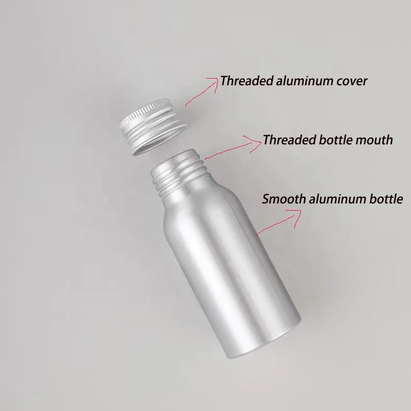 Factory spot 50 ml 100 ml 250 ml 500 ml 750 ml beverage water beer aluminum metal bottle with food grade coating bottle