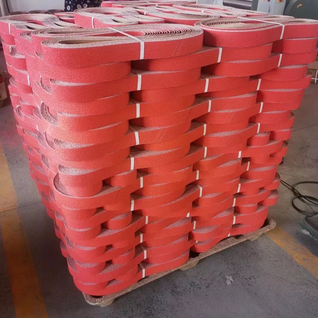 Best Performance 2100* 50mm Y-Weight Alumina Ceramic Abrasive Sandpaper roll & sanding belts for polishing wood and soft metal