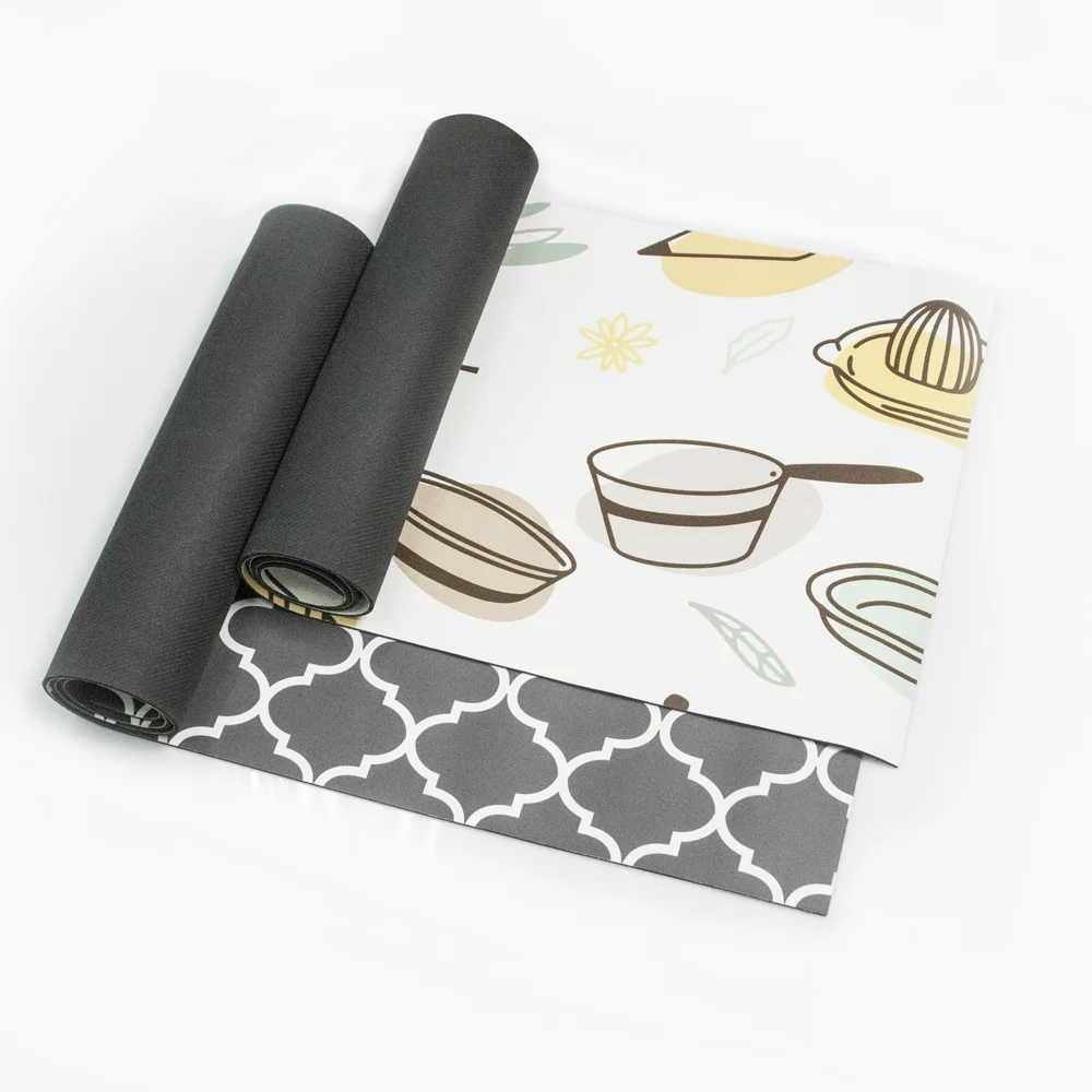 Kitchen Mat [2 PCS] Cushioned Anti-Fatigue Floor Mat, Waterproof Non-Skid Kitchen Mats and Rugs, Ergonomic Comfort Foam Kitchen