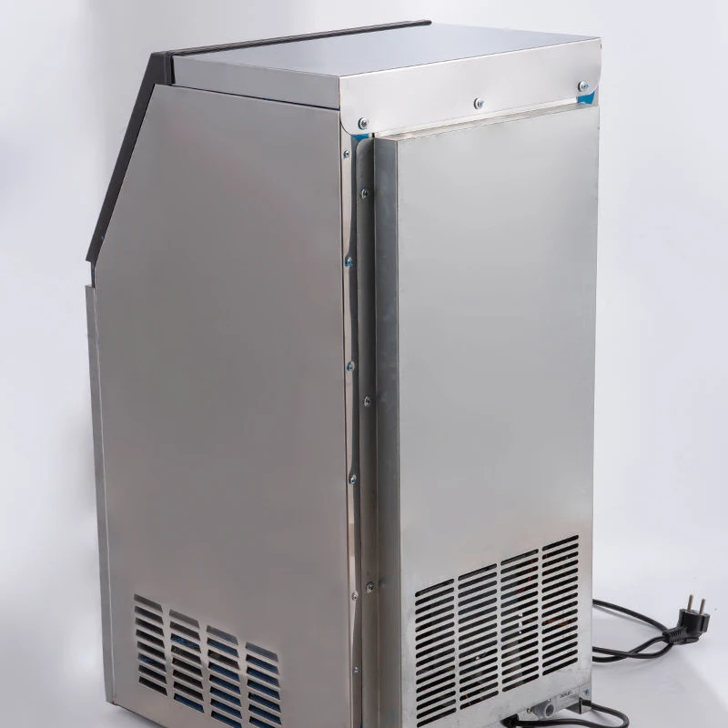 Stainless Steel Freestanding Under Counter LED Digital Display Commercial Ice Maker Machine For Restaurant