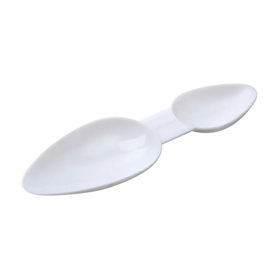 White Translucent PP Single or Double End Plastic 2.5ml to 5ml Measuring Spoons
