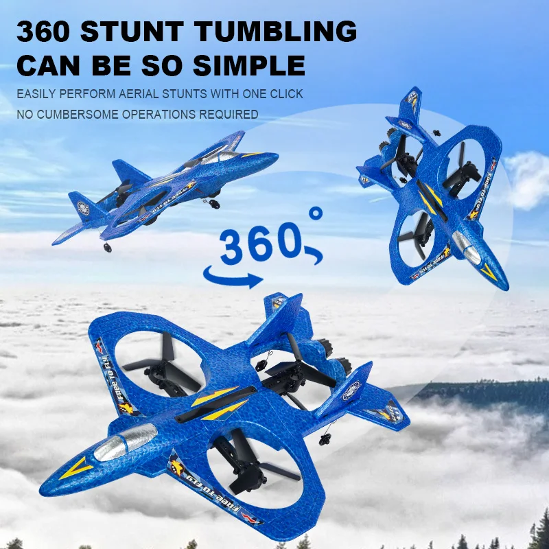 2.4G Aircraft Fixed Wing 360 Degree Aerobatic Fighter Foam Glider Ultralight Aircraft Model Electric Radio Control Airplane