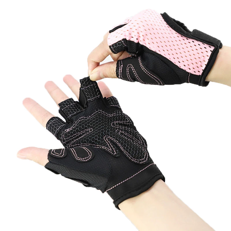 Wholesale Women Custom Half Fineger Weight Lifting Gloves Fitness