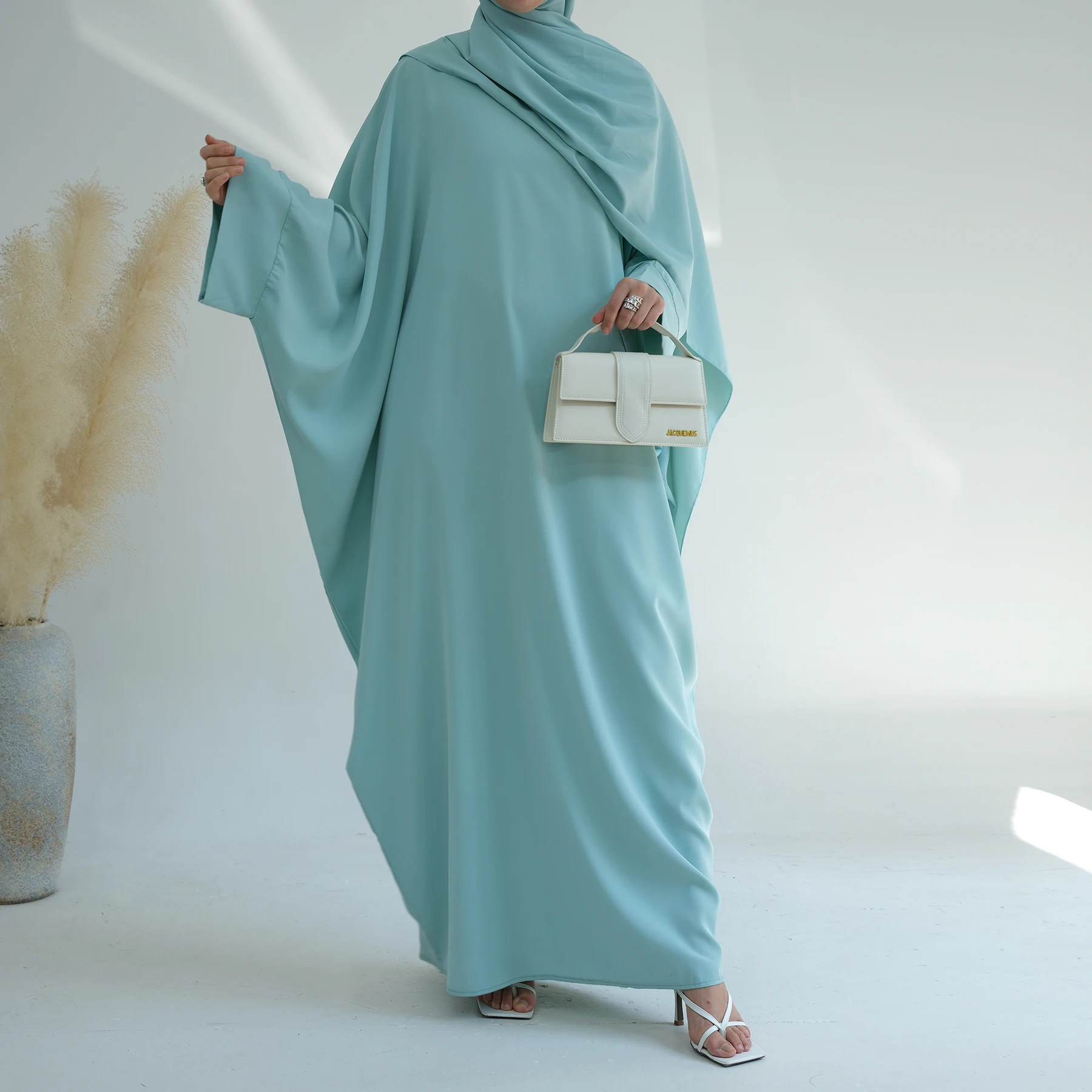 Loriya Fashion Islamic Clothing Traditional Muslim Abaya Dress Nida Fabric Plain Abaya Thobe Muslim Women Dress Dubai Abaya