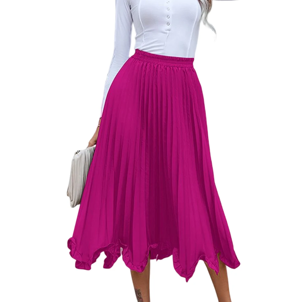 New Arrival Women Clothing A Line Elastic Waist Long Skirt