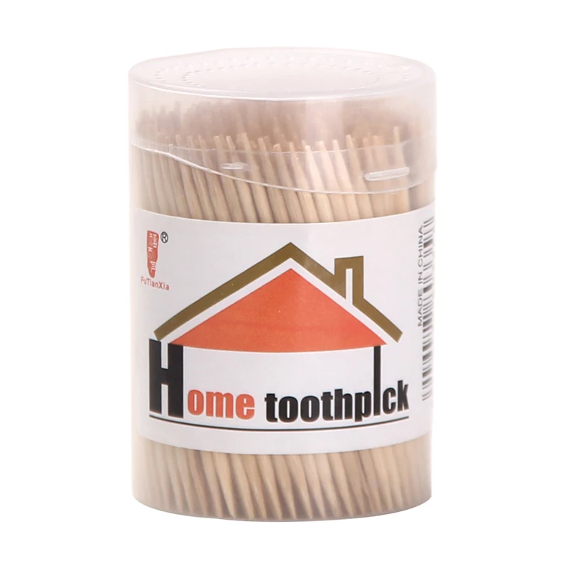 
Wholesale Manufacturer 200 pcs Double Side Sterile Bamboo Accessories Refillable containers Toothpick Bottles 