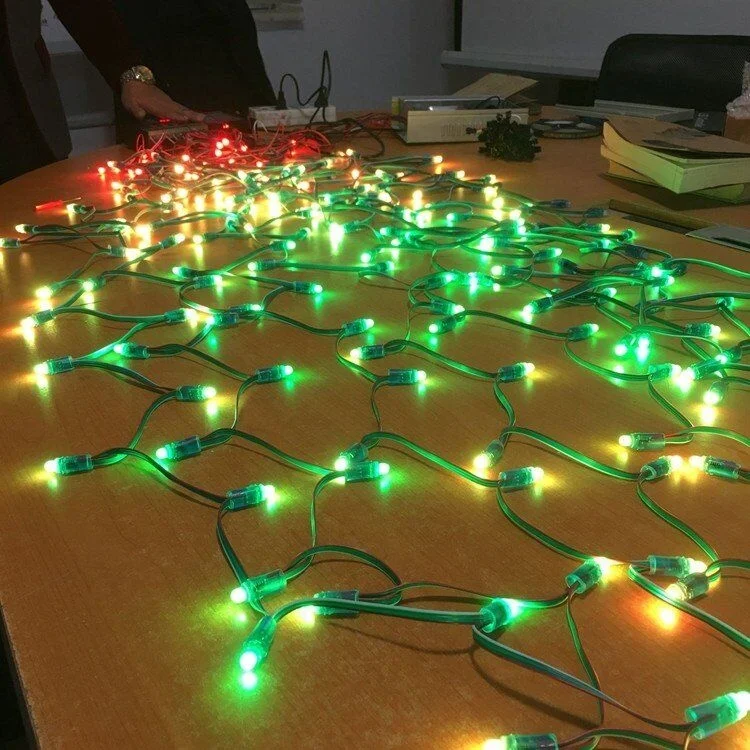 Programmable Led Christmas Lights 1903/2811ic DC5V/12V Flashing Effect LED Pixel Lights RGB Full Color Led Christmas Star Lights