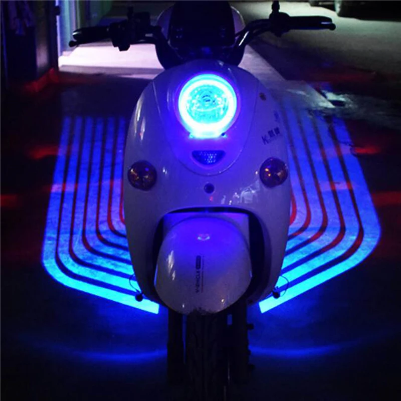 Мотоцикл аварийные огни autobike передние противотуманные фары декоративные Крылья Ангела лазерная проекционная лампа
