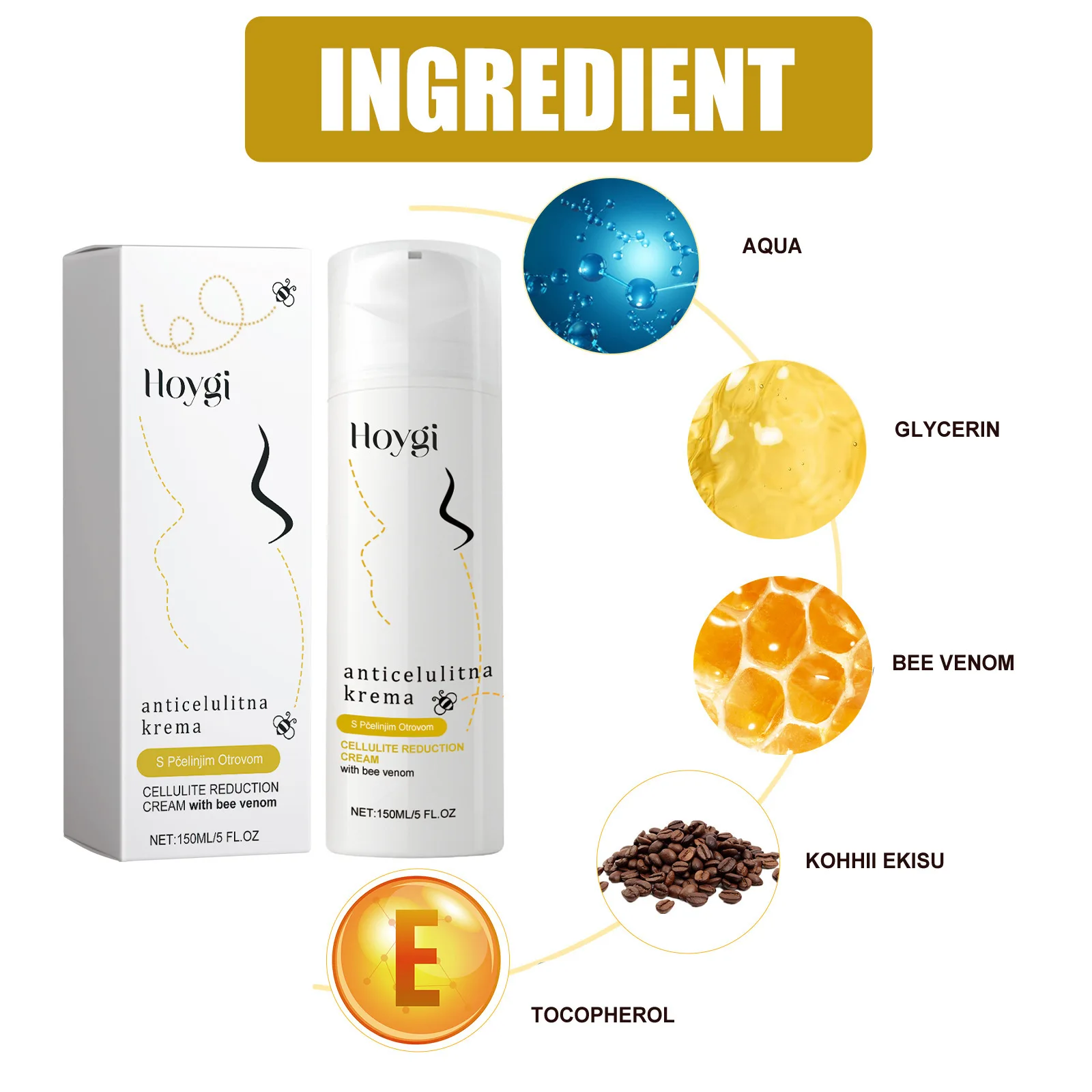 Private Label Body Care Natural Organic Anti Cellulite Removal Hot Fat Burning Sweat Gel Weight Loss Slimming Cream Stick