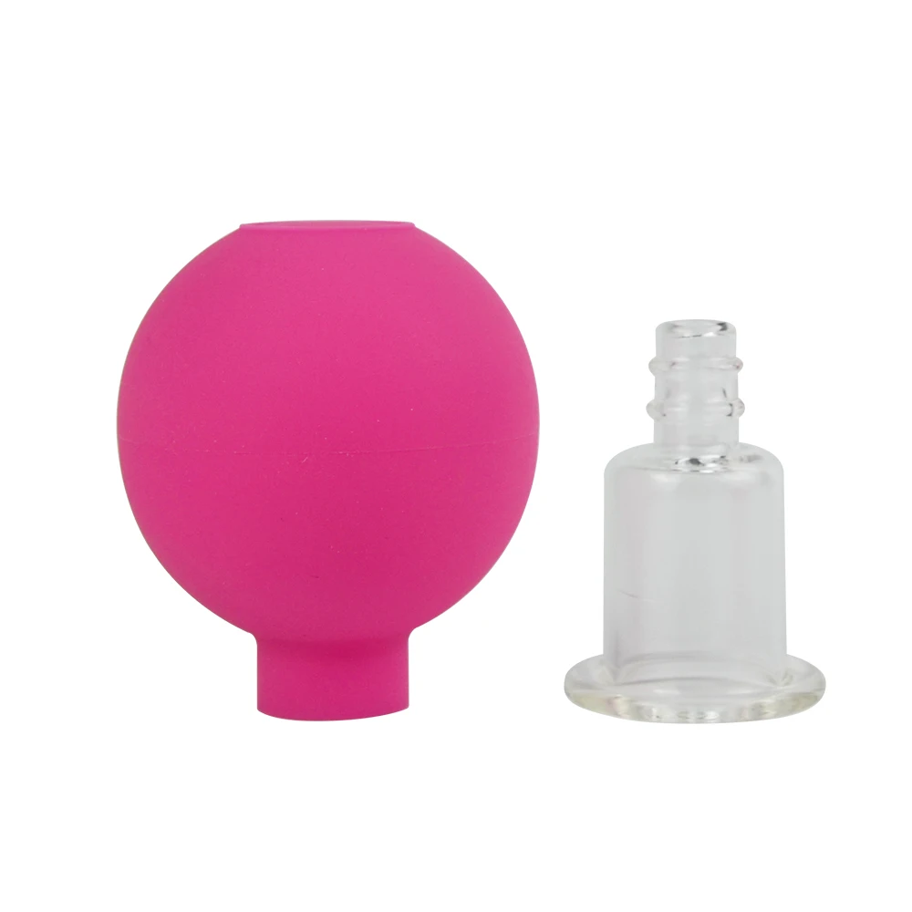 16 years Dongguan manufacturer Face Cupping set 4 cups facial body massage face cupping set beauty care glass vacuum cupping