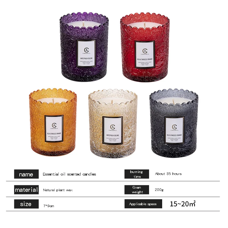 wholesales scent home fragrance scented candles luxury aromatherapy candle
