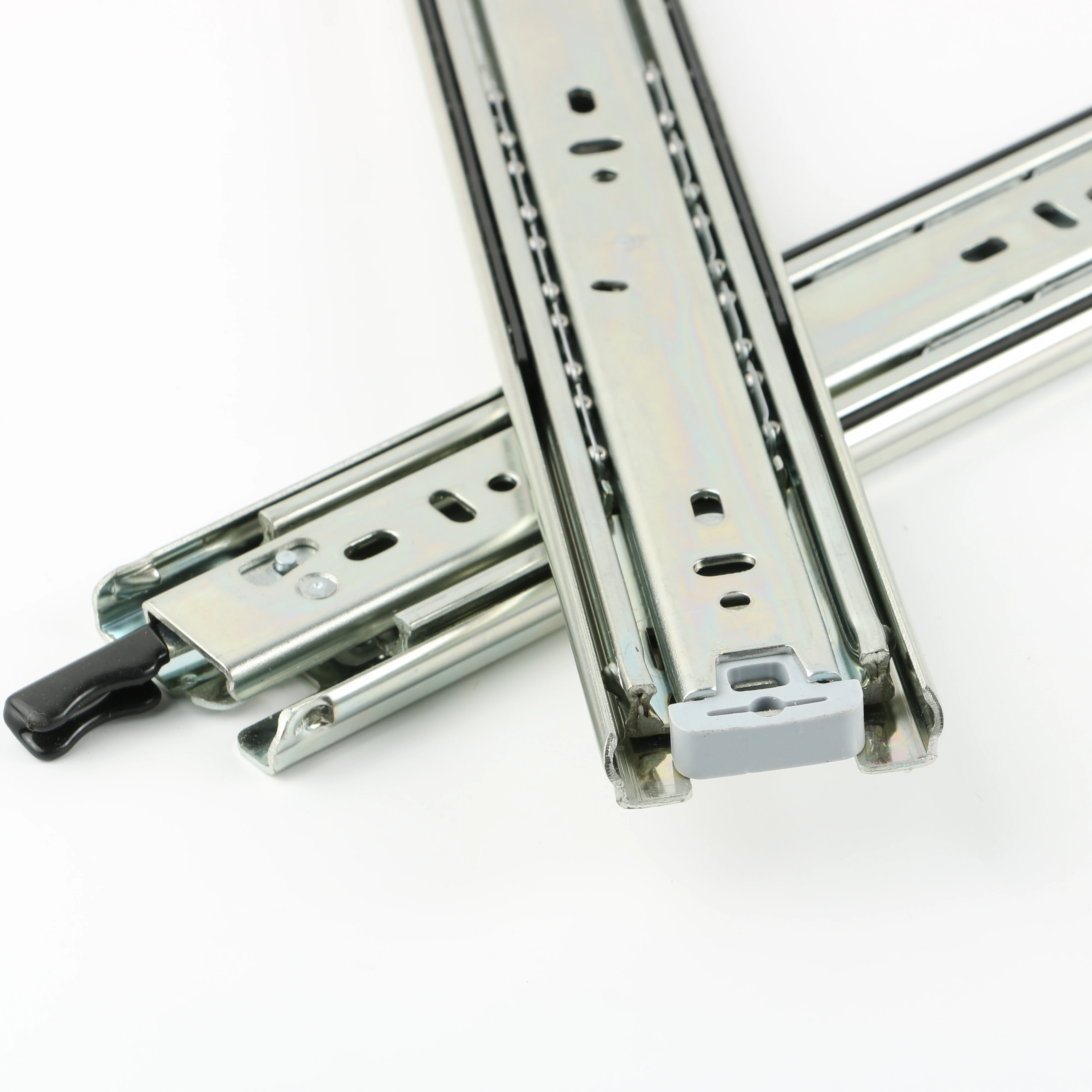 TH1350LK 50mm 68KG Lockable Three Folds Full Extension Medium Duty Ball Bearing Stove Slide for Caravans