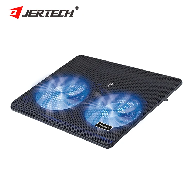 JERTECH KL330 Rgb Laptop Cooling Pad 2 Cooling Fans Ergonomic Comfort Notebook Cooler Light-weight Gaming Laptop Cooler Stand
