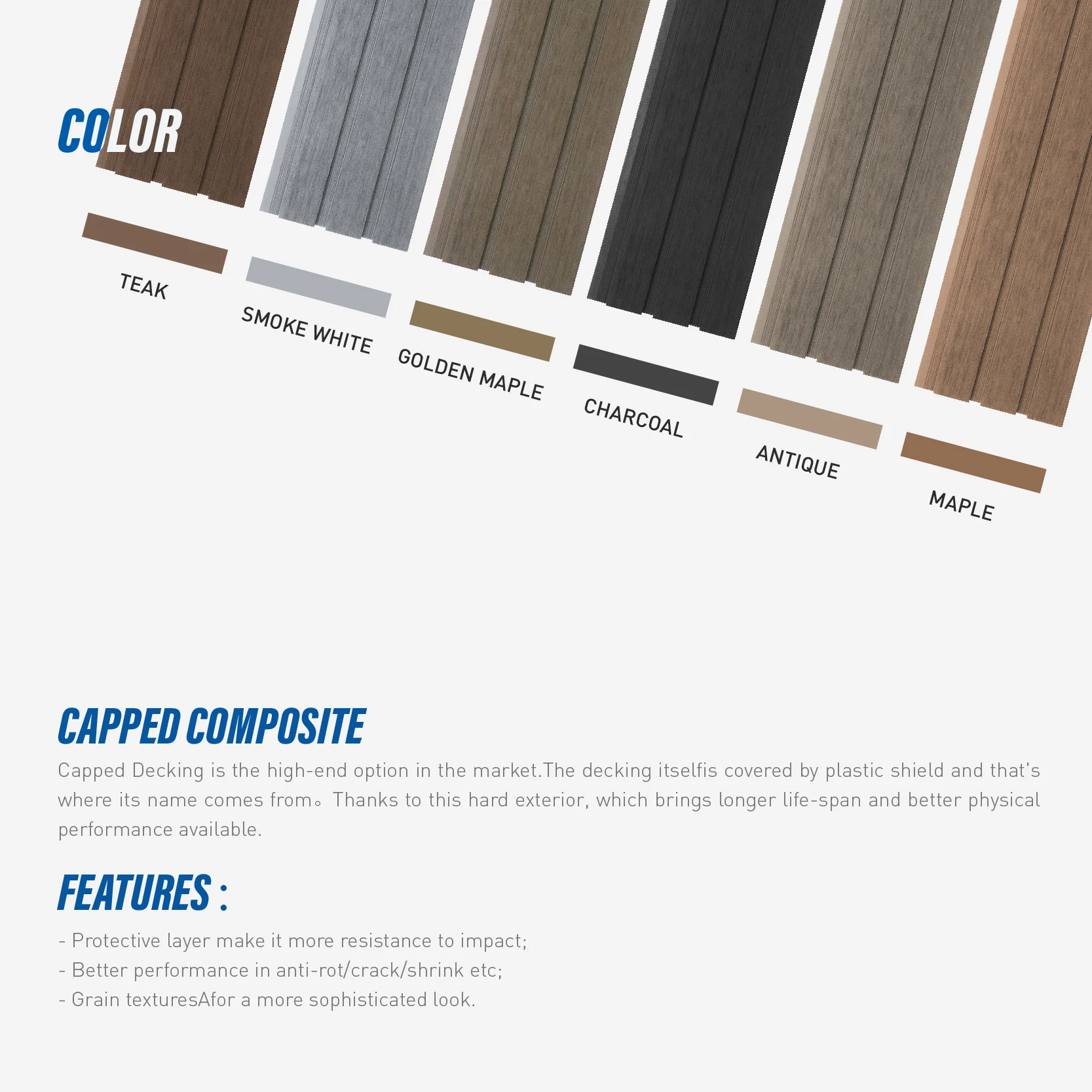 Promotion Surprise Price factory direct sales new fashion anti rotten garden fence door gate wpc fence post and panels