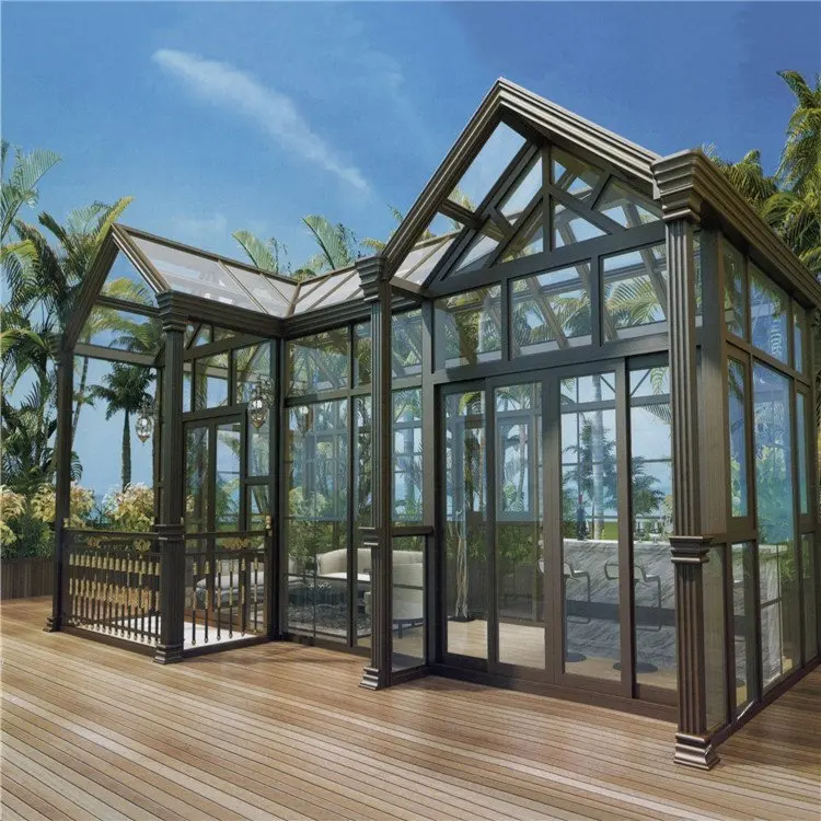 DTOP Wholesale 10 x 12 sunroom sunrooms glass houses polygon roof freestanding sunrooms & glass houses