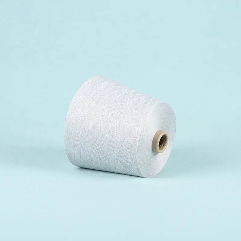 Excellent Material  Ne 32 1ply 84 Polyester 16 Stainless steel fibre Blend conductive yarn for Smart clothing