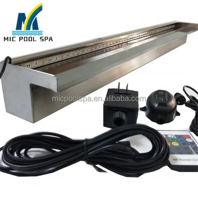 stainless steel 304 and 316 pool cascade Spa jet swimming pool waterfall fountain