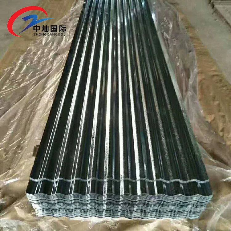 BWG26 Sudamerica chapa galvanizado precio hoja de acero corrugado para techos