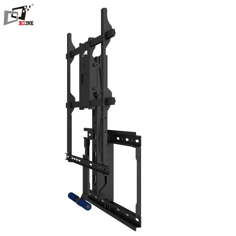 Gas Spring Telescoping LCD TV Wall Mount Up And Down TV Mount For 55 To 85 Inch TV