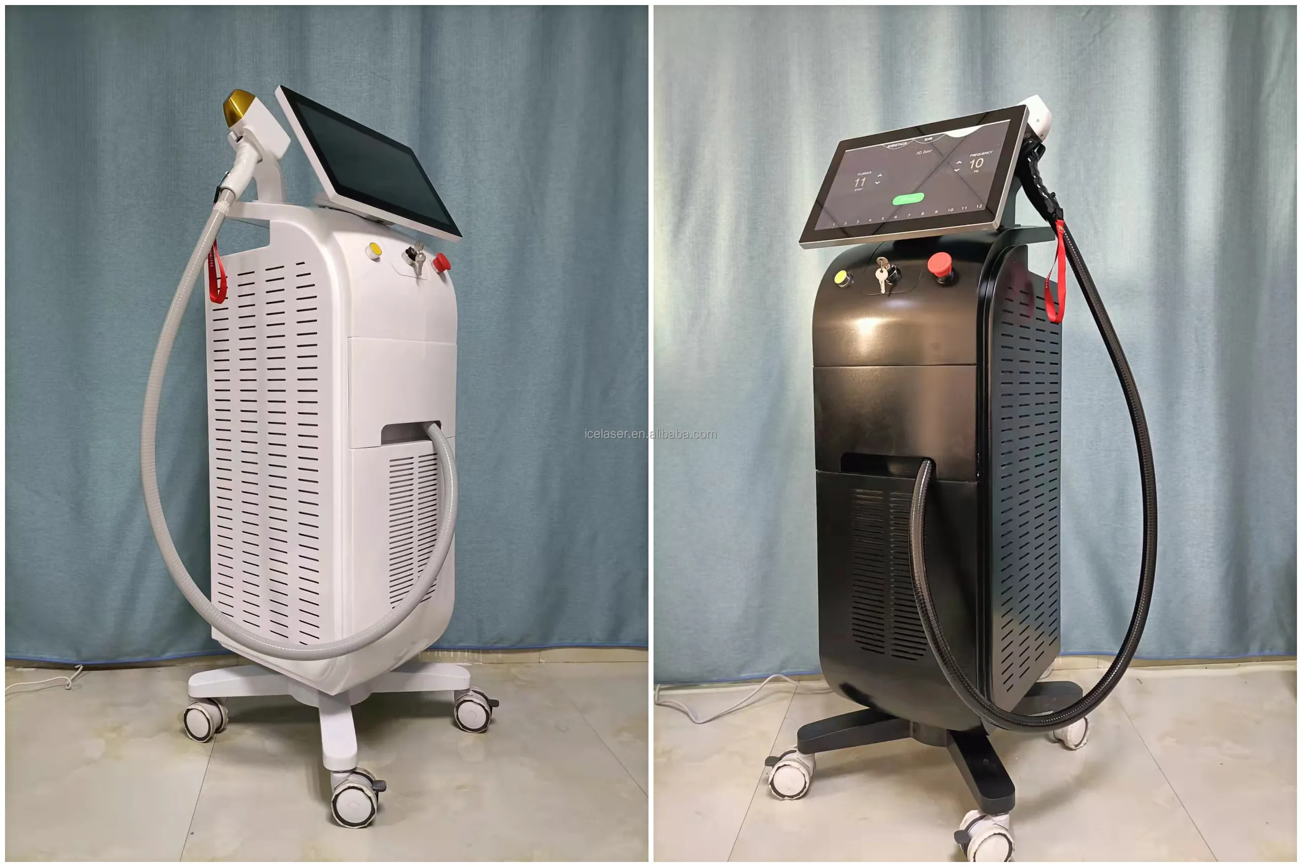 15.6 inch 4k screen diode lazer hair removal machine 2022 double diode laser hair removal machine 808