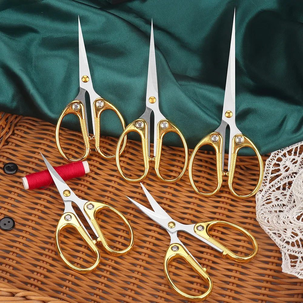 Office Stationery Small Scissors  Stainless Steel Zinc Alloy Cutting Paper Scissors Child Student Hand Scissors
