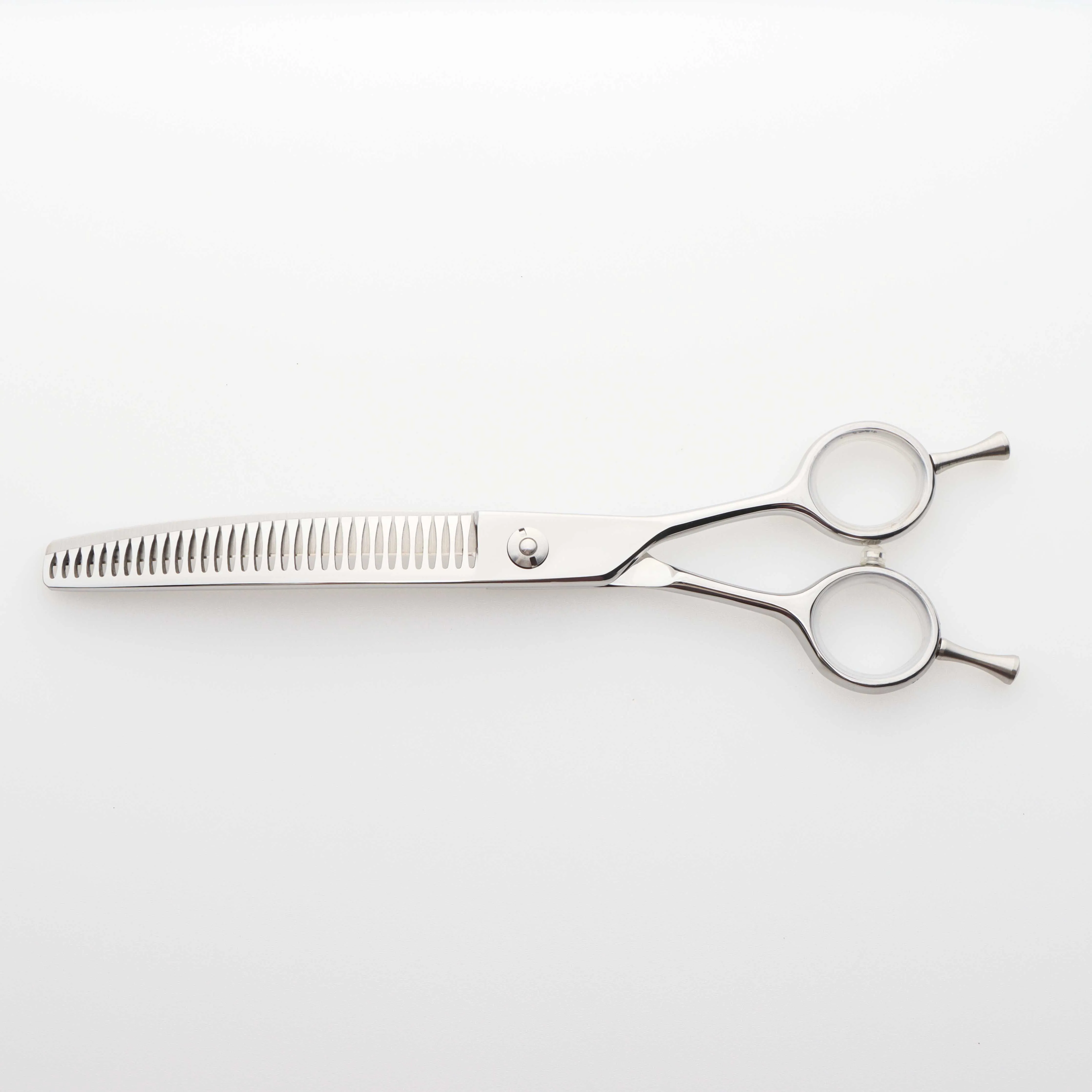 Professional 7Inch Pet Dog Grooming Thinning Shears OEM Japan 440C Steel Curved Chunker Scissors