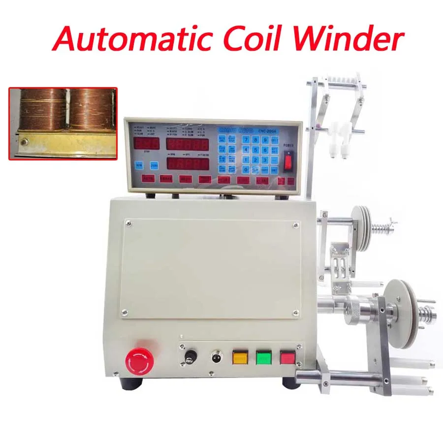 
High quality New computer C automatic Coil winder winding machine manual for 0.03-1.2mm wire Coil winding machine 110V/220V 