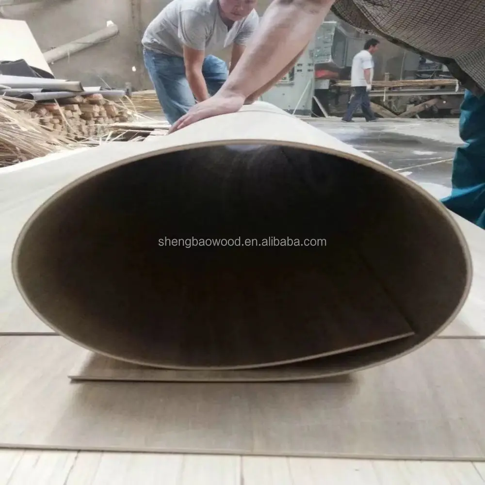 1220mm 2440mm different bending direction  flexible plywood