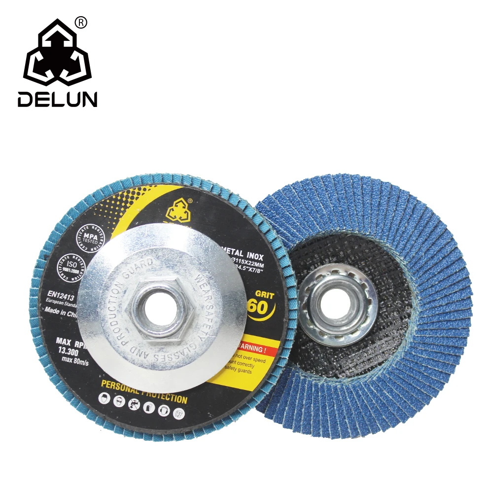 Абразивный диск с голубым цирконием, с металлической резьбой 5/8 дюйма-11, для рынка США