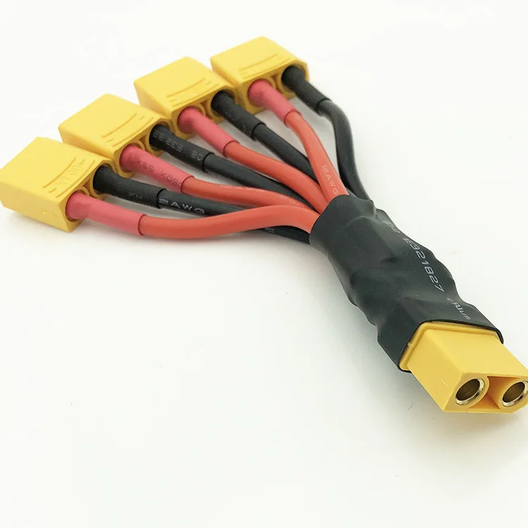 Amass Xt90 To Xt60 Male Female Xt60h Connector Conversion Adapter Plug Parallel Cable 18awg 100mm Wire For Rc Lipo Battery
