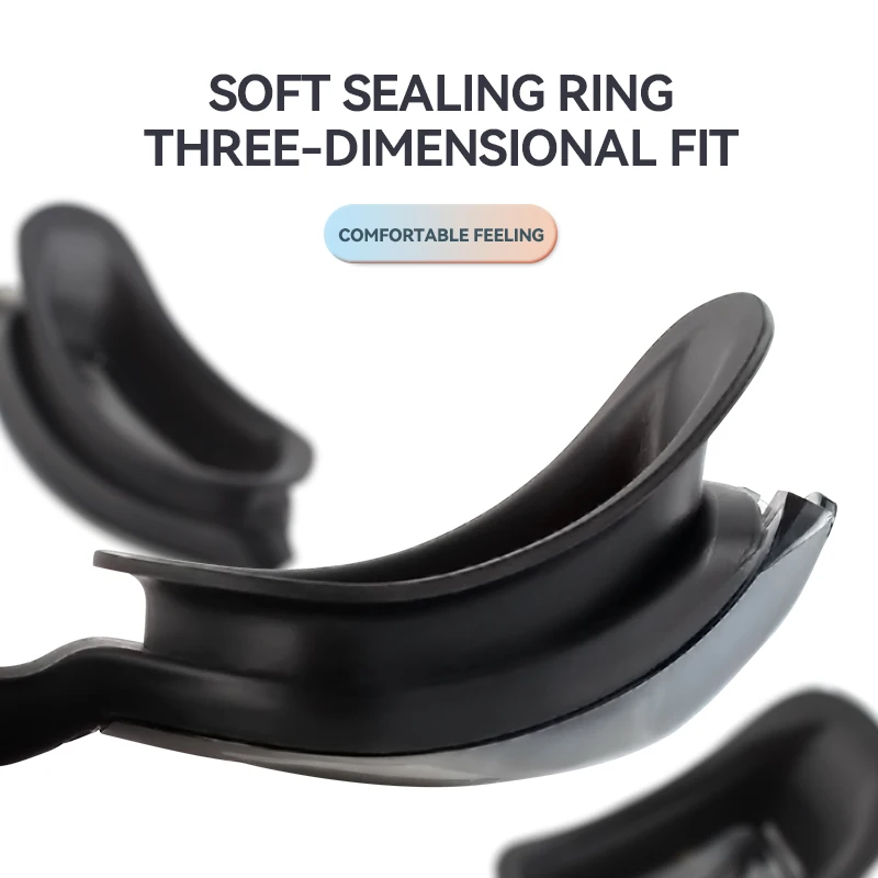 Chinese factory OEM logocolor fashion Swimming one piece silicone frame glasses swim goggles for adult factory direct sale price