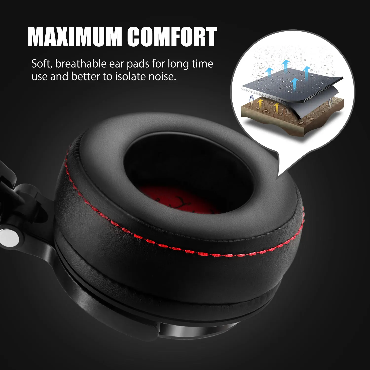 Oneodio Pro-50 Wired Studio Headphones Stereo Professional DJ Headphone with Microphone Over Ear Monitor Earphones Bass Headsets