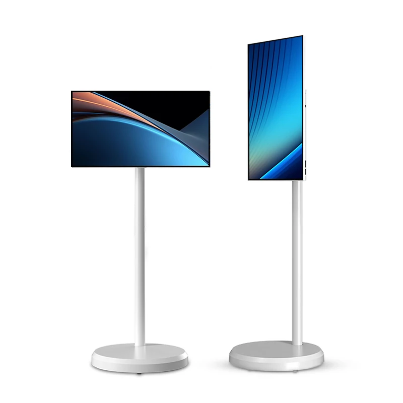 High Quality 21.5 Inch Touch Monitor Full Hd Portable Tv With Battery Interactive Flat Screen Tv Outdoor Mobile Tv Smart